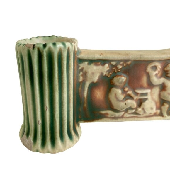 Roseville Donatello Double Bud Vase - Picture 2 of 11